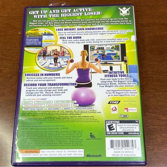 XBOX 360 Biggest Loser Ultimate Workout Kinect - Picture 4 of 6
